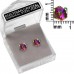 E065 Ir Sparkling Crystal 5.5mm Cube Earrings Iridescent 1020011